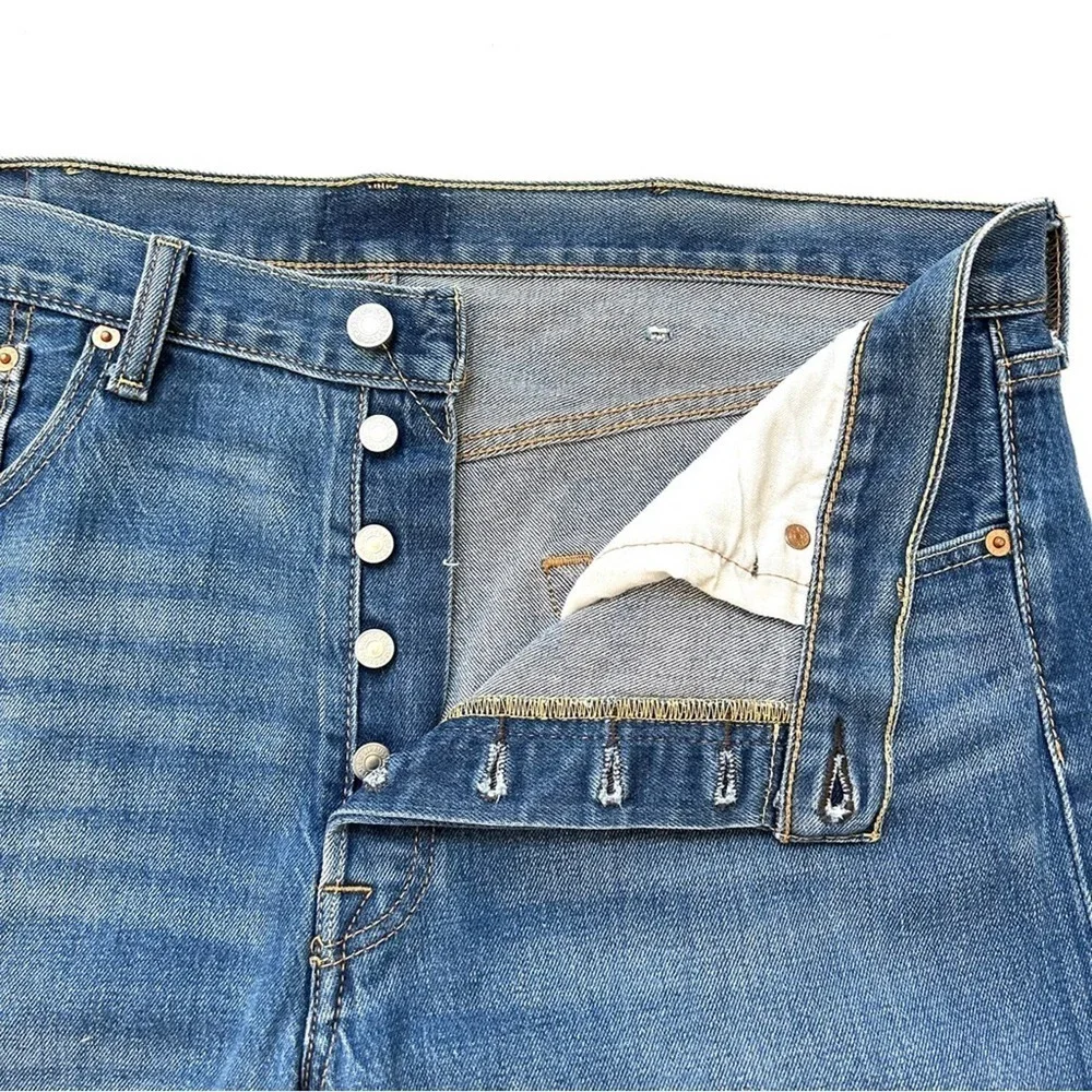Levi's 501 Original Fit Button Fly Anchor Stretch Straight Jeans, Size 38x32